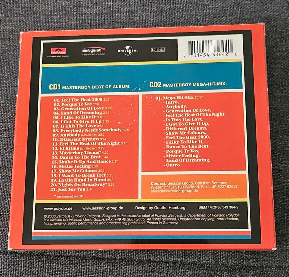 Masterboy -Best of (2CDs)limited Edition **top/neuwertig ** in Seelze