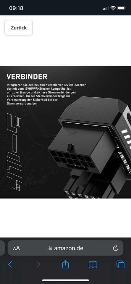 EZDIY-FAB PCIe 5.0 Adapter 600 W 12+4pin, GPU Adapter in Hannover