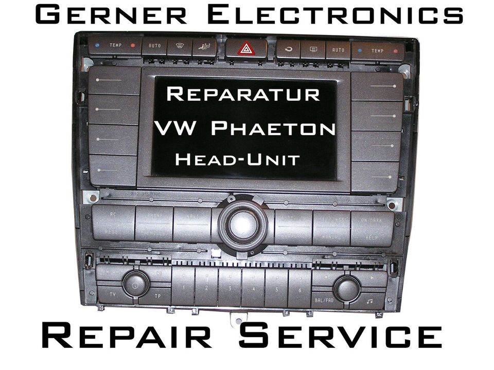 Reparatur VW Phaeton ZAB Radio Head-Unit 3D0 035 007 Navi in Metten