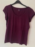 T-Shirt BASIC Bordeaux Baumwolle Bayern - Würzburg Vorschau