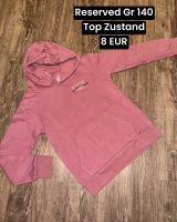 Kapuzenpullover Mädchen pink Gr 140 Reserved Top Zustand Brandenburg - Zehdenick Vorschau