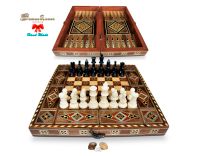 30 cm Holz Backgammon/Schachspiel Brett inkl.Steine&Figuren Hamburg-Nord - Hamburg Uhlenhorst Vorschau