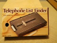 Vintage Telefonnummer-Finder, Metall, OVP *TOP* Nordrhein-Westfalen - Löhne Vorschau