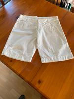 Kurze Hüfthose, Leinenmischung,  Gr.38, offwhite, Brandenburg - Rathenow Vorschau