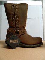 Harley-Davidson Stiefel Boots Damen Nubuk Leder braun Gr. 36 NEU Niedersachsen - Schortens Vorschau