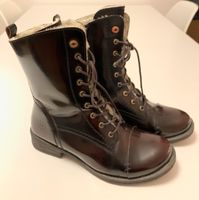 Gefütterte Bugatti Stiefel Gr.37 braun-Schwarz Boots Stiefeletten Düsseldorf - Stadtmitte Vorschau