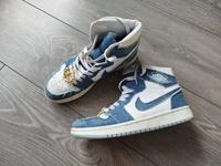 Nike Air Jordan 1 Retro High OG DENIM Gr.38 Weiss/Blau *Rarität* Köln - Widdersdorf Vorschau