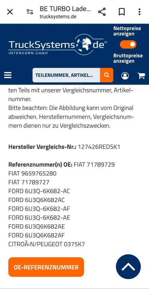 Turbolader Fiat Ducato, Citroën Jumper, Peugeot Boxer 2.2HDI NEU in Dortmund