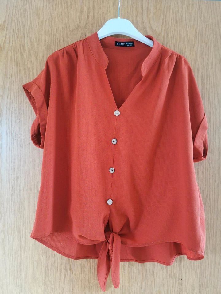 Bluse rot braun damen in Neresheim