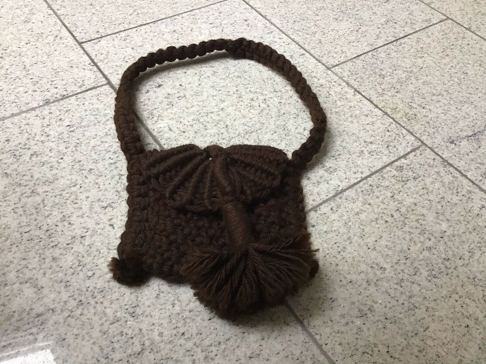 Makramee, Tasche, klein, für kleine Dame in Zwingenberg