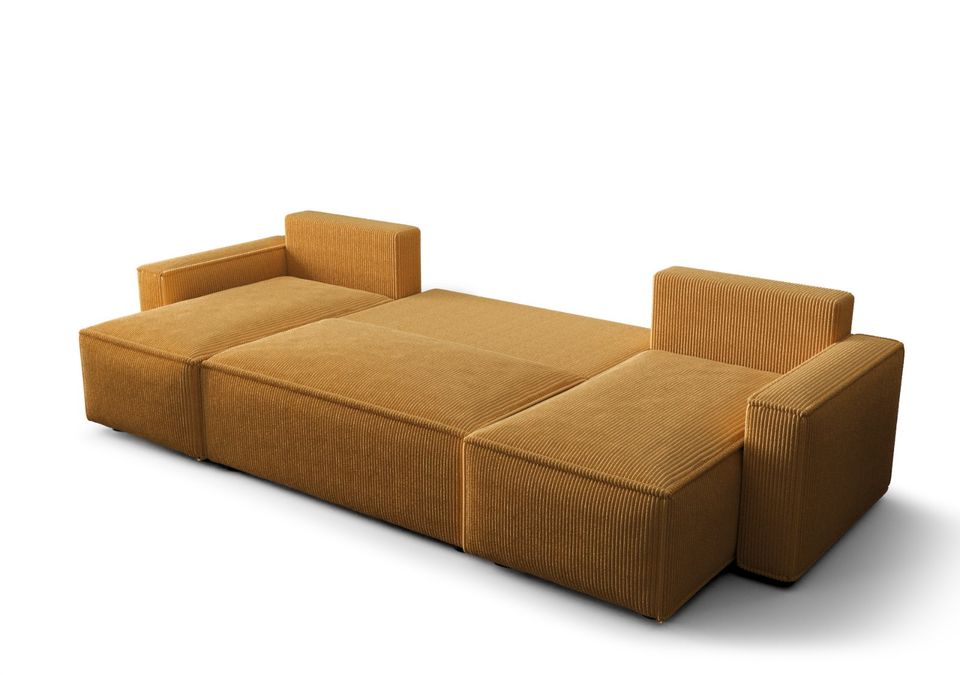 Ecksofa AMRO2 Wohnlandschaft Schlafsofa Cord Bettkasten Modern in Berlin