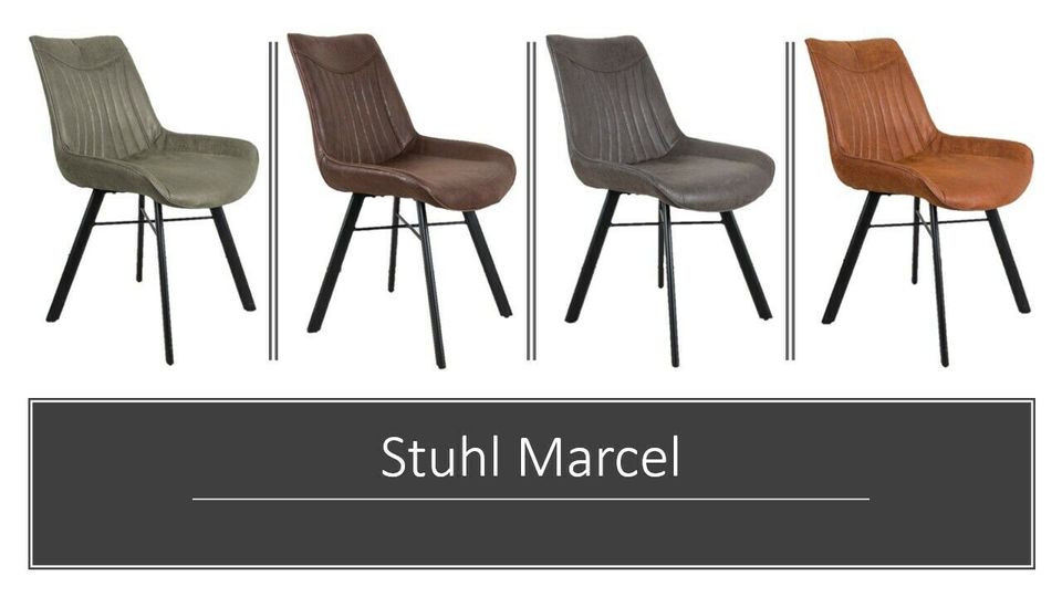 Stuhl Marcel | recyceltes Leder | 4 Farben | 139 € pro Stuhl in Bocholt