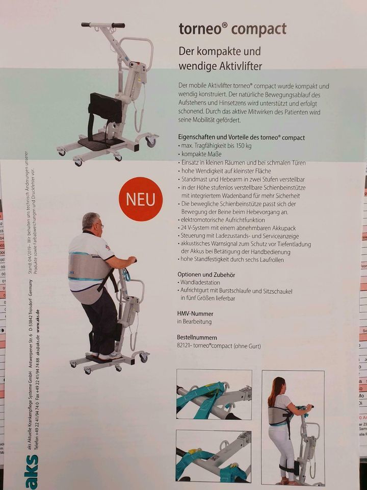 AKS Torneo compact Patientenlifter Personenlifter  Molift Aktiv in Stockach