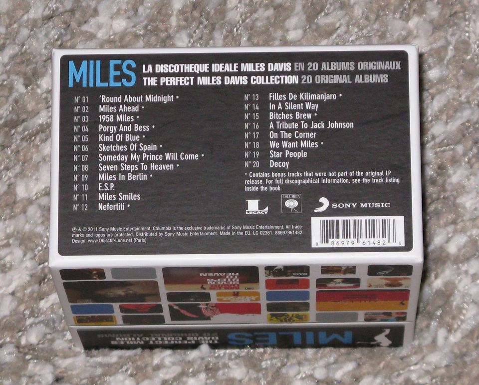 Davis Miles La Discotheque Collection 20 CD Box Jazz Kind Of Blue in Aschaffenburg