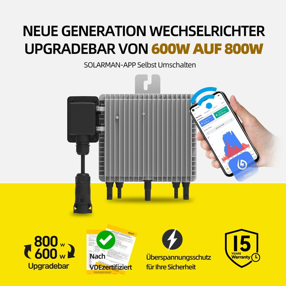 ⚡Komplettset Balkonkraftwerk 880W⚡ für nur 279€ kaufen! in Reutlingen