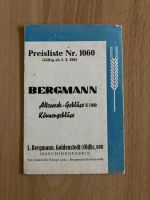 Alte Bergmann Preisliste Nr. 1060 Niedersachsen - Rehden Vorschau
