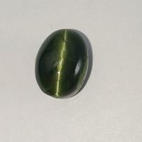 Echtes Chrom - Diopsid Katzenauge ( 18 Carat ) 15,4 x 11,7 mm Nordrhein-Westfalen - Recklinghausen Vorschau