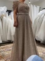 Wunderschönes Abendkleid beige Glitzer Nordrhein-Westfalen - Rheinberg Vorschau