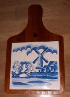 Schneidebrett mit Delfter Kachel Keramik vintage Münster (Westfalen) - Mauritz Vorschau