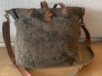 Tasche CAMPOMAGGI braun mit Leder - Original Niedersachsen - Oyten Vorschau