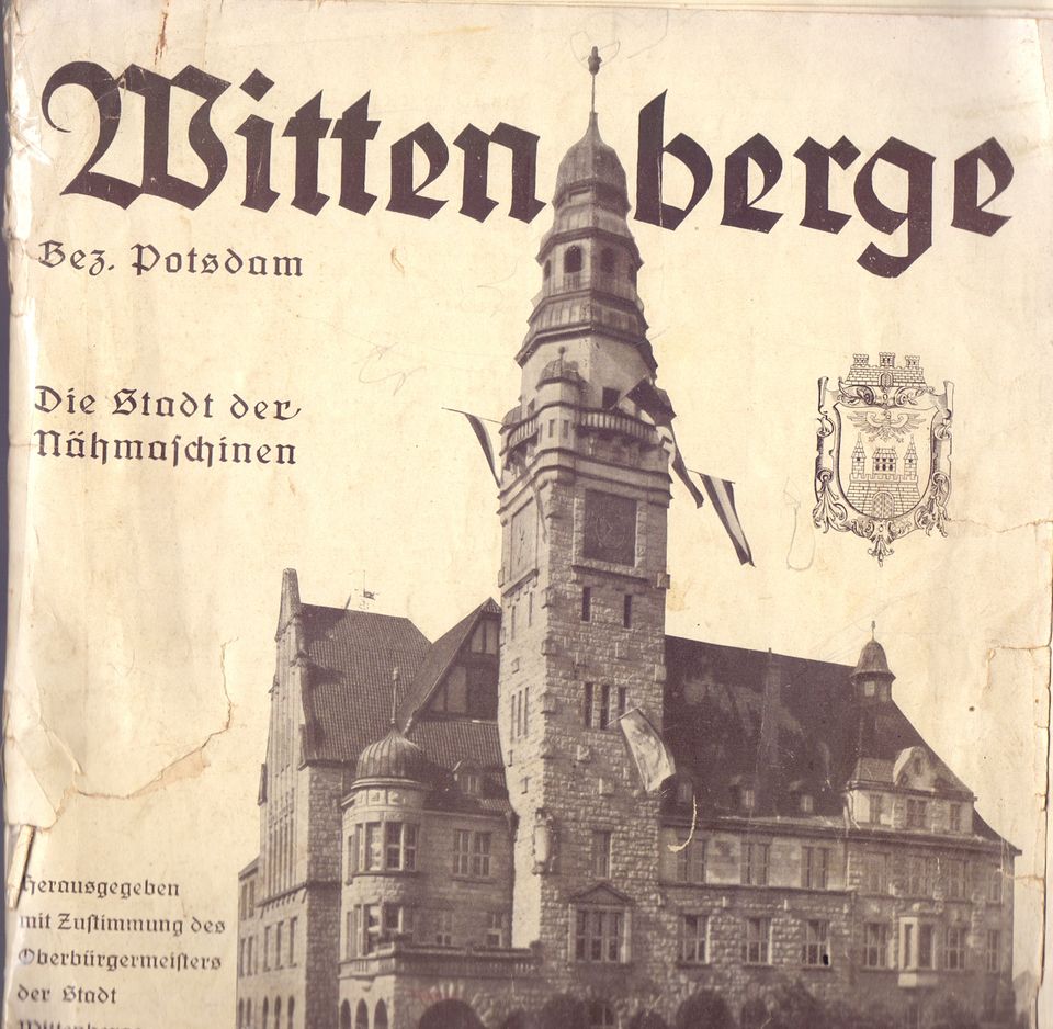 WITTENBERGE -STADTFÜHRER(ca.1930/Broschüre/illustriert) in Halle