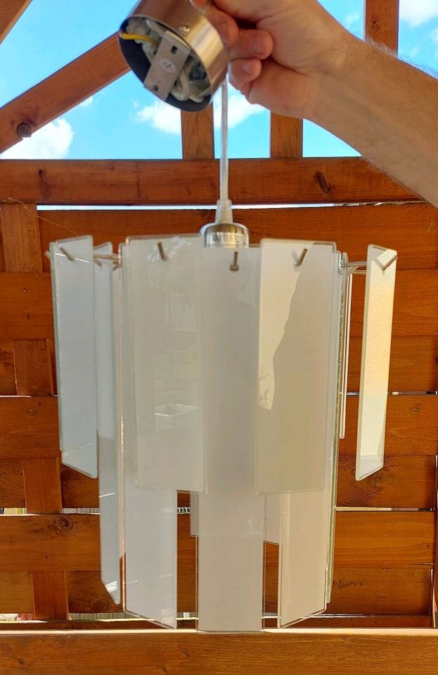 Pendelleuchte Deckenlampe Hängelampe Kronleuchter Glas in Werdau