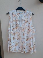 Bluse Leinen Gr 48 Creme mit floralem Muster Düsseldorf - Gerresheim Vorschau