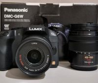 Panasonic lumix DMC-G6W inkl. 2 Objekten und Zubehör Niedersachsen - Braunschweig Vorschau