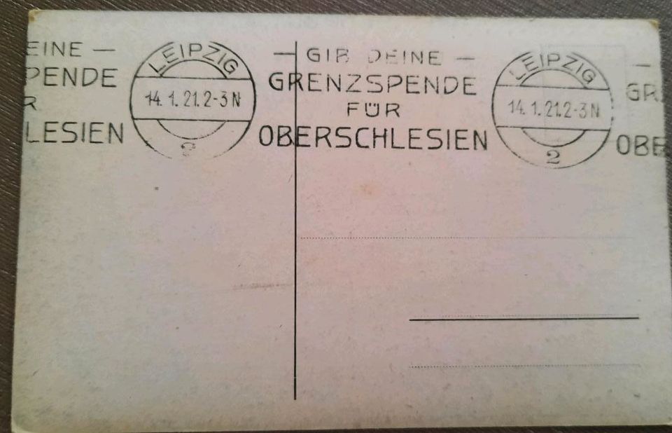 Grenzspende für Oberschlesien aus 1921 in Meinhard