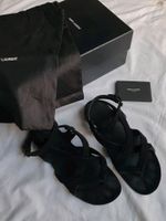 Saint Laurent Culver Strappy Sandals Wildleder Velour Schwarz 41 Hamburg-Mitte - HafenCity Vorschau