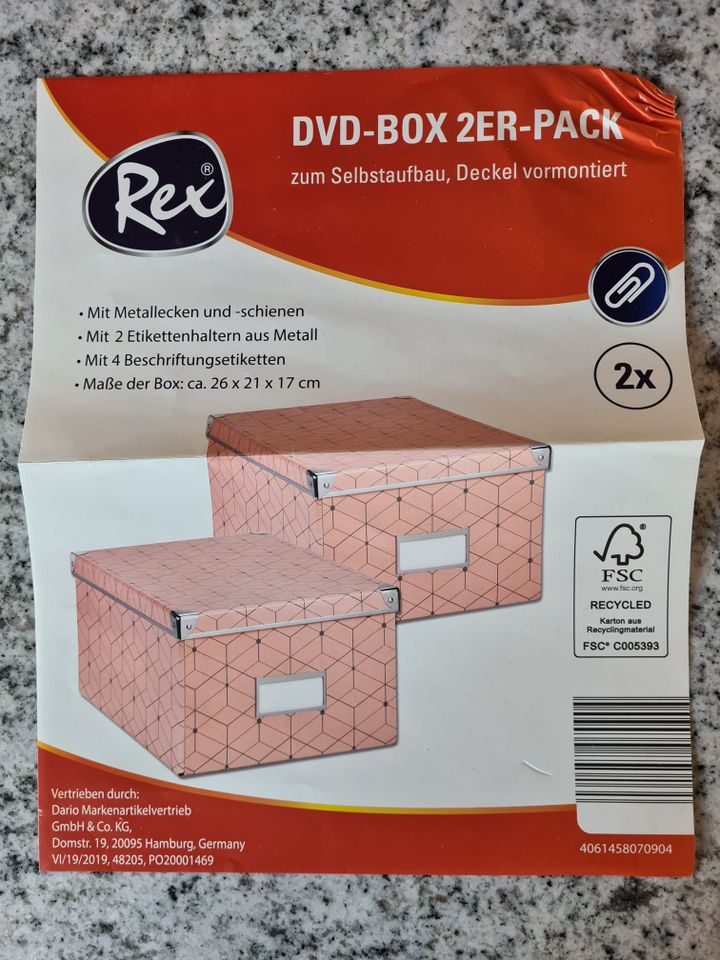 Box für DVD, CD, Badutensilien, Accesoires, neu in Echzell 