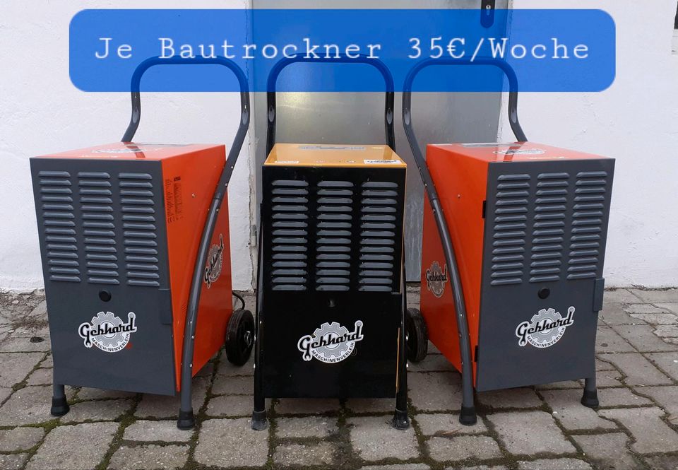Bautrockner Luftentfeuchter Estrichtrockner 50L/Tag*ZU VERMIETEN* in Aholfing
