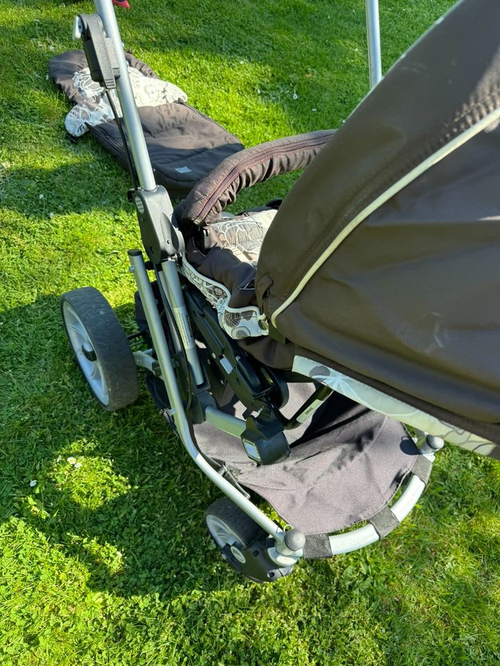 Teutonia Mistral S10 HB Kinderwagen mit Sportsitz und Babyschale in Nattenheim