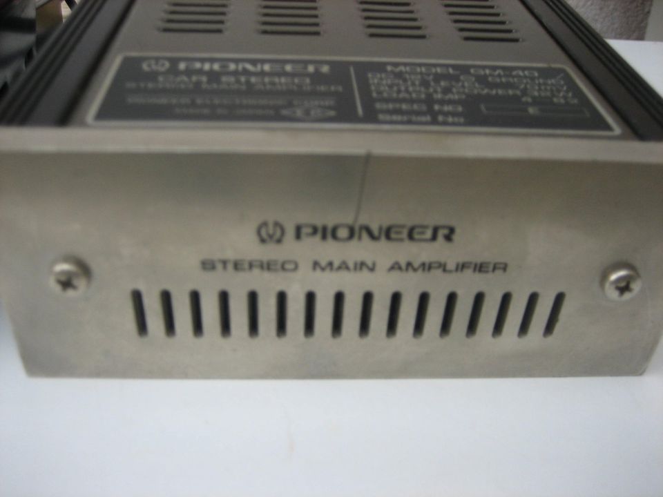 Pioneer Cassette Deck KP-88G Main Amplifer GM-40 Young/Oldtimer in Hardegsen