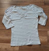 Shirt mit dreiviertelarm in weiß/grau gestreift Gr.M von Infinity Kiel - Kiel - Vorstadt Vorschau