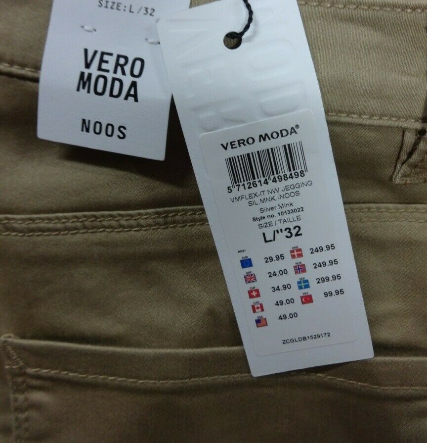 Vero Moda Women Skinny Jeans Jeggings Silver Mink Gr. XXS-XL in Neunkirchen