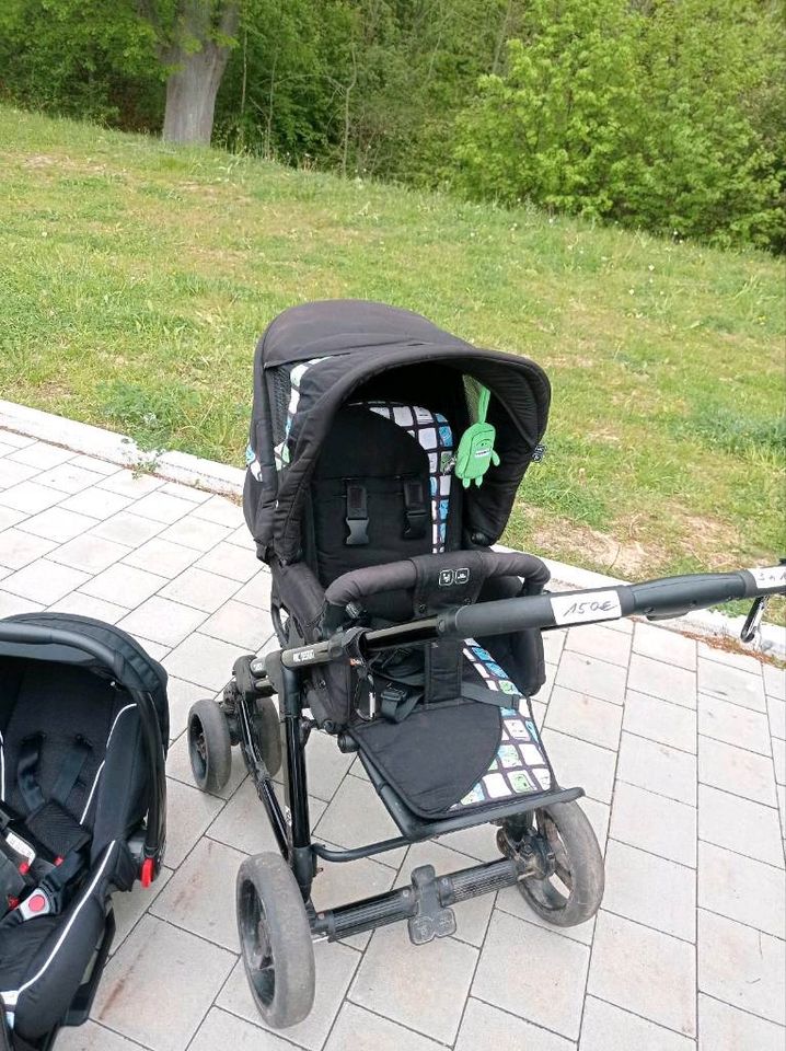 ABC- Design 3 in 1 Kinderwagen passend dazu Babyschale m Isofix S in Bernsbach 
