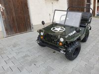 Mini Jeep Willys Kinderfahrzeug Benzinmotor Kinderauto gefedert Sachsen-Anhalt - Quedlinburg Vorschau