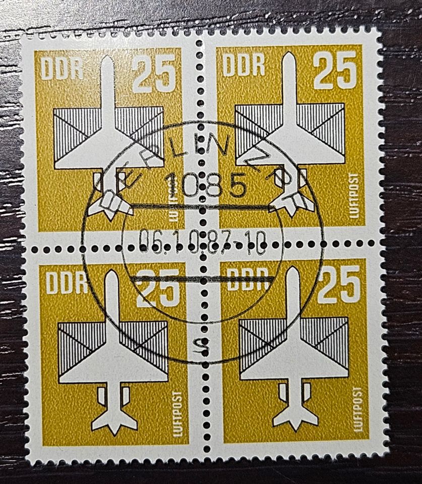 Flugpostmarken DDR Briefmarkensammlung in Kriebstein