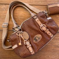 FOSSIL Leder Handtasche Schultertasche Schlangenlederoptik Nordrhein-Westfalen - Würselen Vorschau