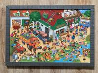 Wimmelbild groß incl. hochwertigem Bilderrahmen 64x45 Schleswig-Holstein - Tarp Vorschau