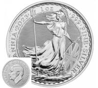 Royal Mint 1 oz 999 Silber Silbermünze Britannia 2023 mit Charles Niedersachsen - Fürstenau Vorschau