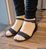 Schicke Tamaris Sandalen in Dunkelblau , 1x getragen Dresden - Innere Altstadt Vorschau
