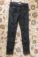 Zara Jeans Skinny Gr. 34 XS schwarz Used look Sachsen - Striegistal Vorschau
