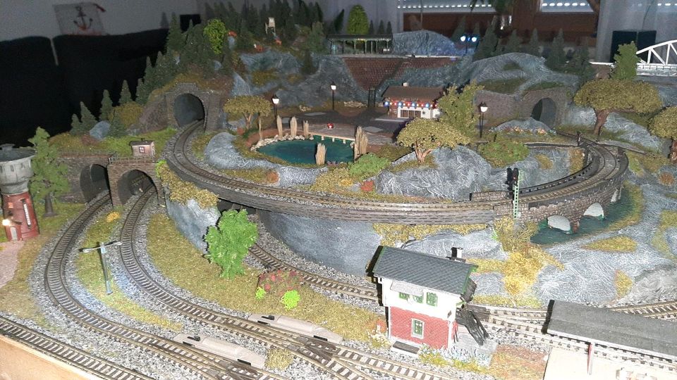 Modelbahn, Modellbahnplatte, Modellbahnanlage,  Spur N in Zwickau