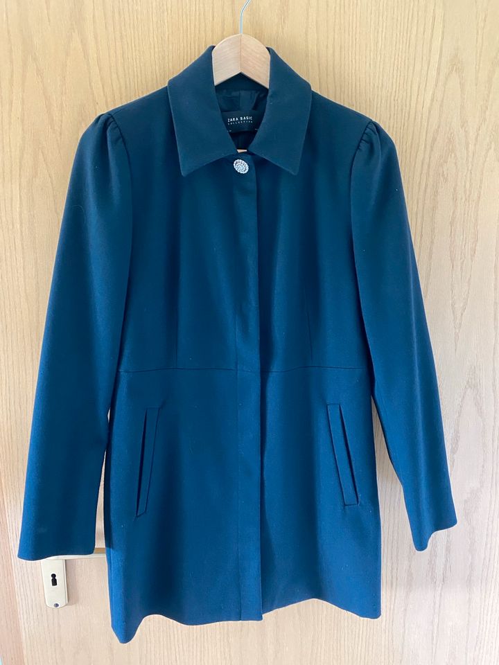 Kurzmantel Damen Zara Marineblau in Hamm