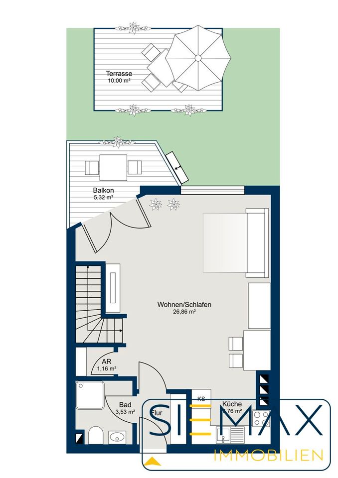 Sie suchen? Wir haben es! 2-Zimmer-Wohnung mit Balkon und Hobbyraum nach Kernsanierung in München