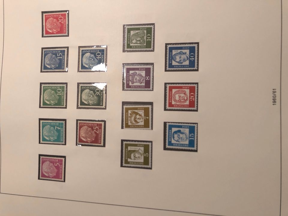 Postfrische Briefmarken Deutschl. 1949-1969 inkl. Posthornsatz in Netphen