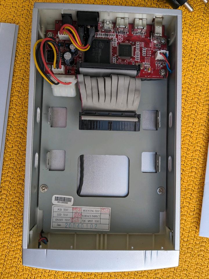 Externes Aluminium Gehäuse 3.5" HDD ATA to Firewire 800 & USB 2.0 in Übach-Palenberg