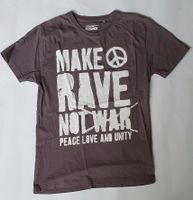 T-Shirt Fishbone  slim-fit, "make rave not war" Niedersachsen - Osnabrück Vorschau